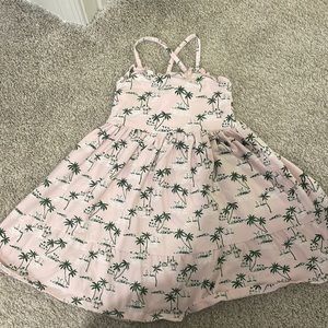 Girls Janie & Jack Pink Palm Dress